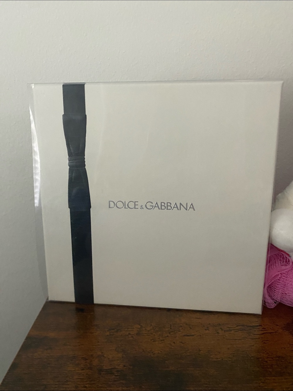 Dolce & Gabbana White Box with Black Ribbon Accent